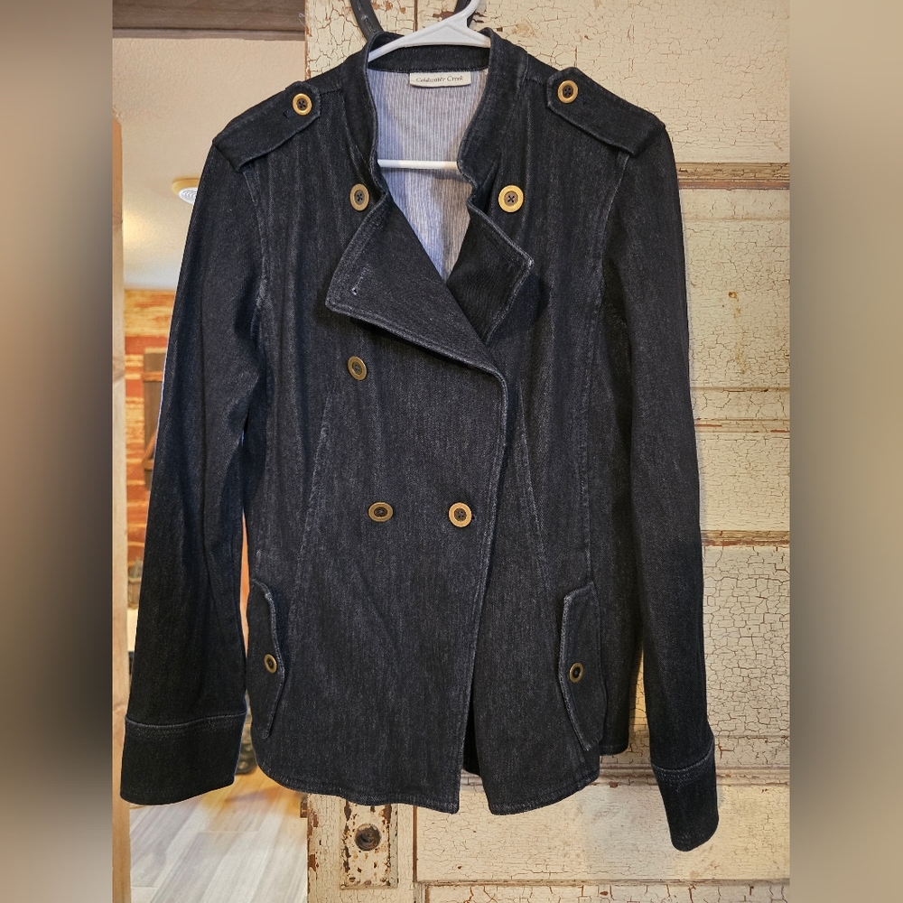 Womens COLDWATER CREEK jean Jacket Medium Or 10/12 EUC!